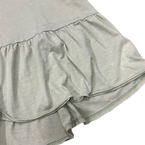 American Eagle Light Green Relaxed Peplum Ruffle Tank top S - Picture 2 of 4